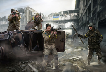 THE SECOND BATTLE FOR DONETSK AIRPORT artwork